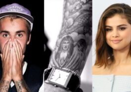 INKED As Justin Bieber does push-ups fans ecstatic to get a glimpse of ex Selena Gomez’s tattoo on his arm