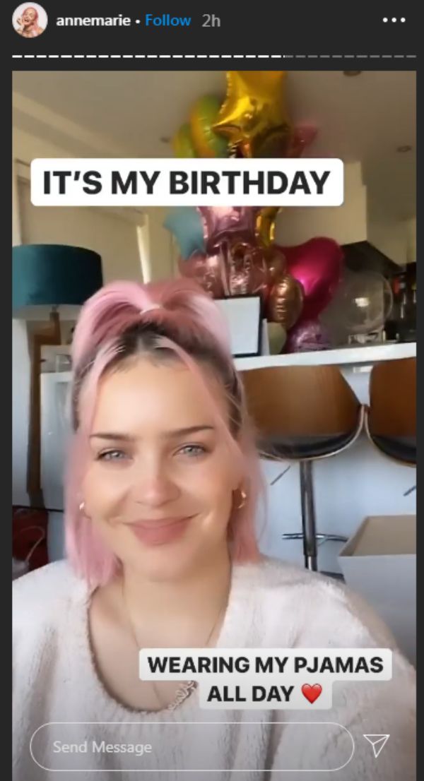 Anne Marie Virtually Celebrates Her Birthday With Fans