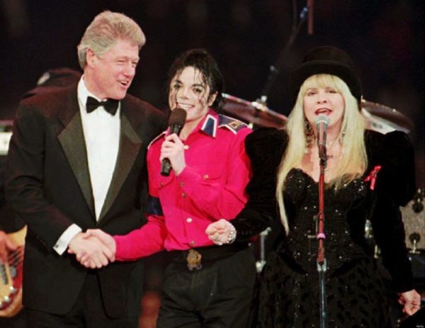 Michael Jackson and Bill Clinton