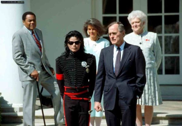 Michael Jackson and George H.W. Bush