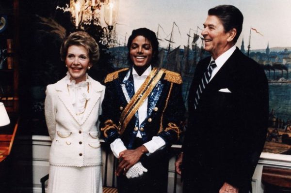 Michael Jackson and Ronald Reagan