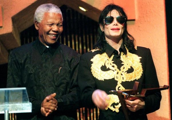 Michael jackson and Nelson Mandela
