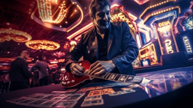 rock music in casino